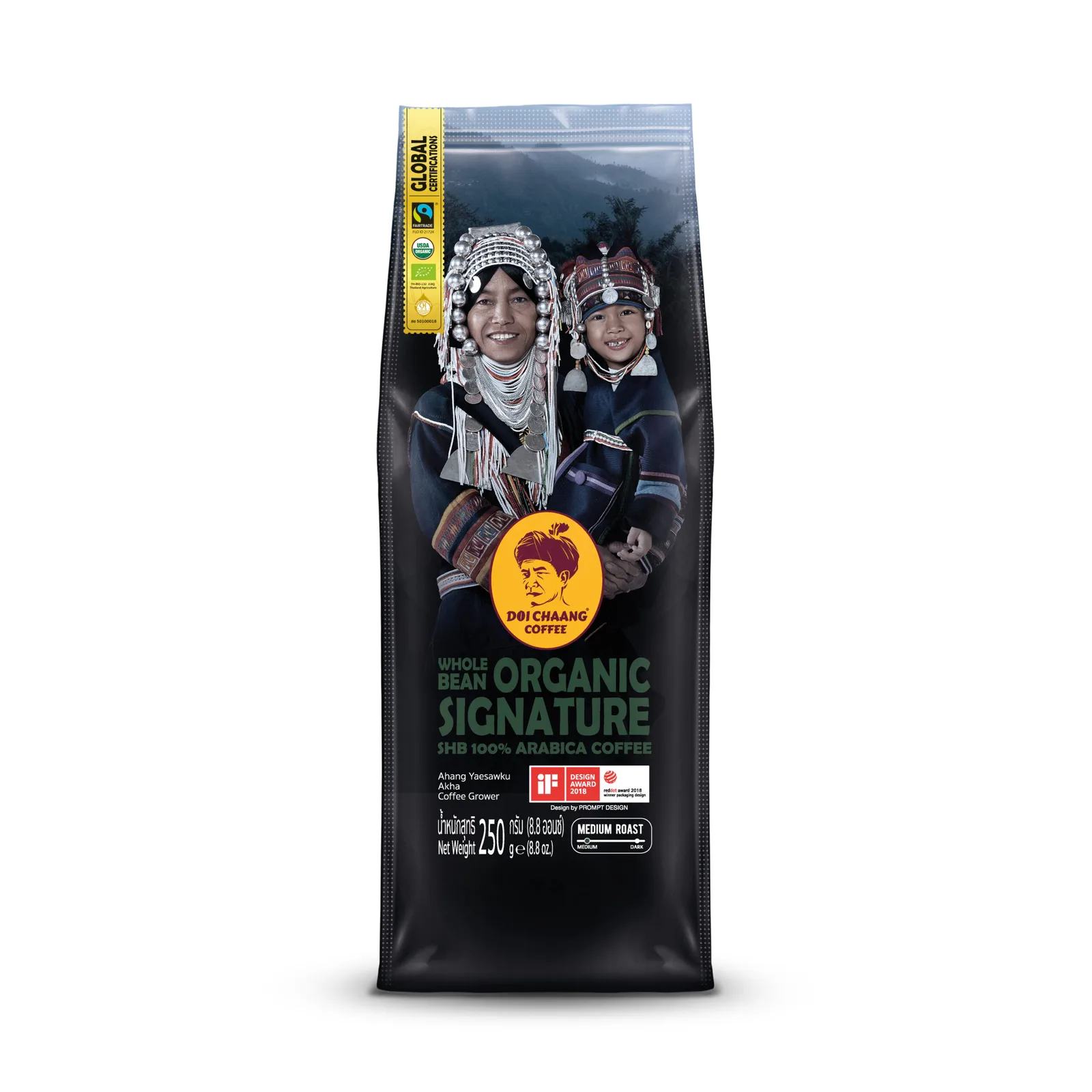 Doi Chaang Organic Signature Whole Bean Coffee 250g 6-Pack