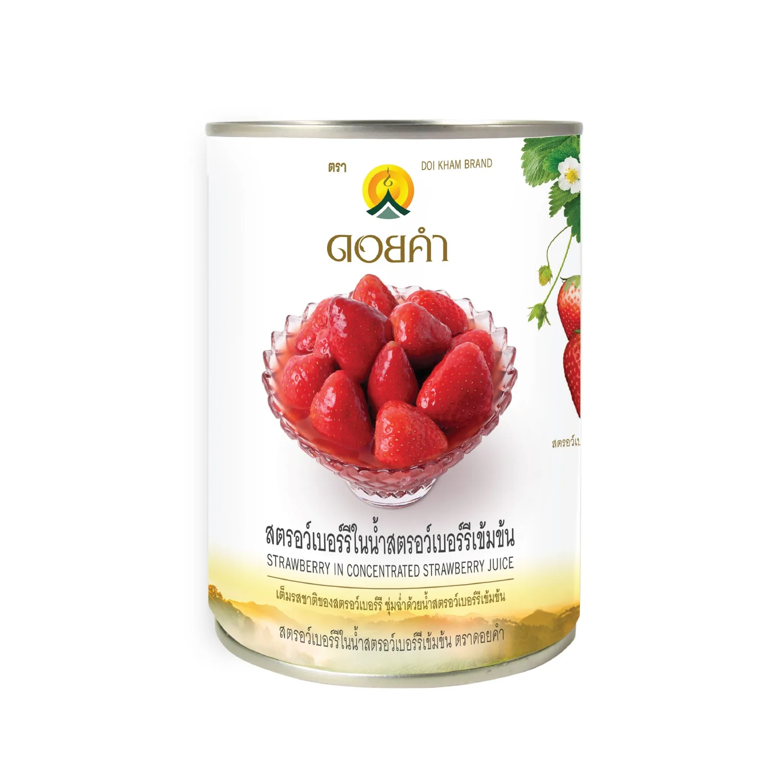 Doi Kham Strawberry In Concentrated Strawberry Juice 565g 12-Pack