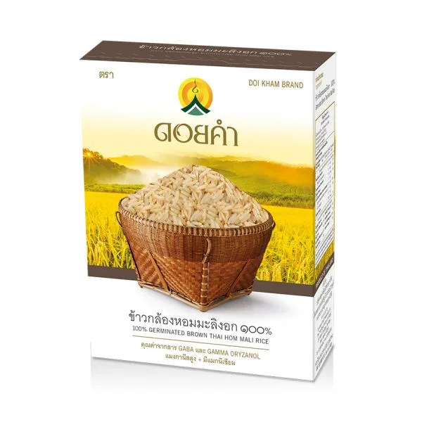 Doi Kham 100% Germinated Brown Thai Hom Mali Rice 1g 12-Pack